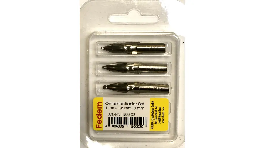 RHEITA Federnset Ornamentfeder  3,0+1,5+1,0 mm
