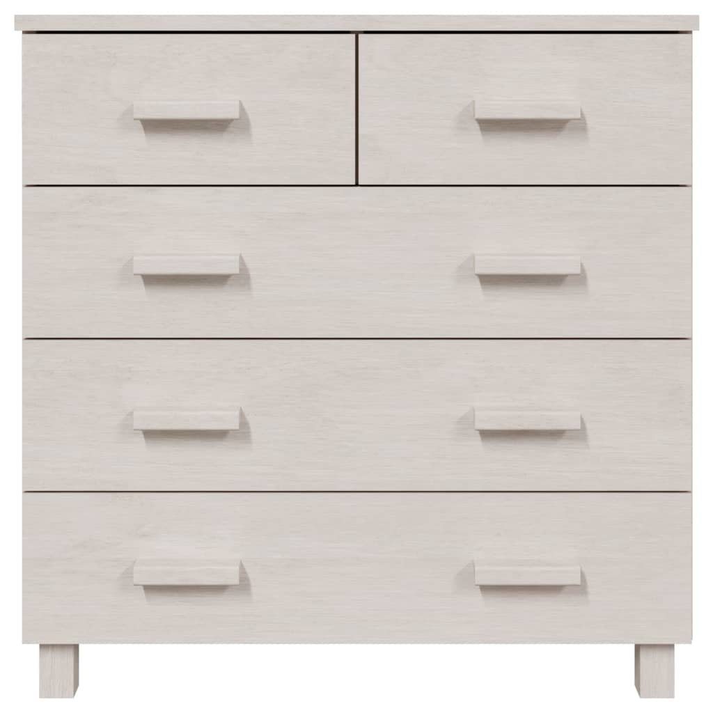 vidaXL Sideboard Sideboard HAMAR Weiß 79x40x80 cm Massivholz Kiefer (1 St)