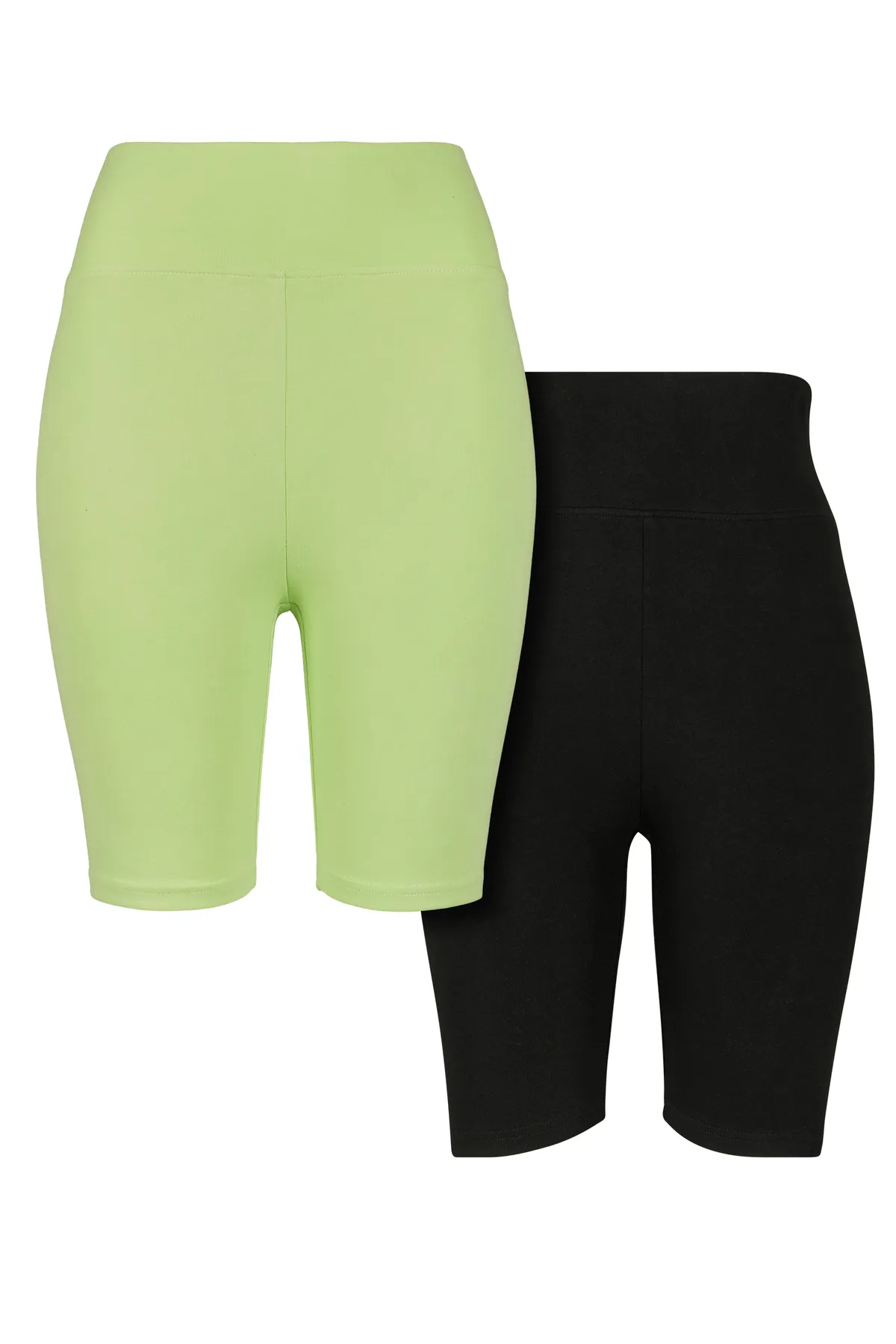 Urban Classics  Damen Ladies High Waist Cycle Shorts 2-Pack