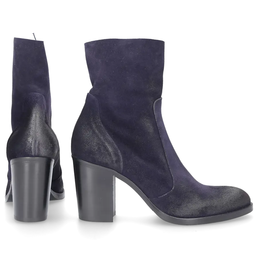 Strategia - Stiefeletten P2327 Veloursleder - blau