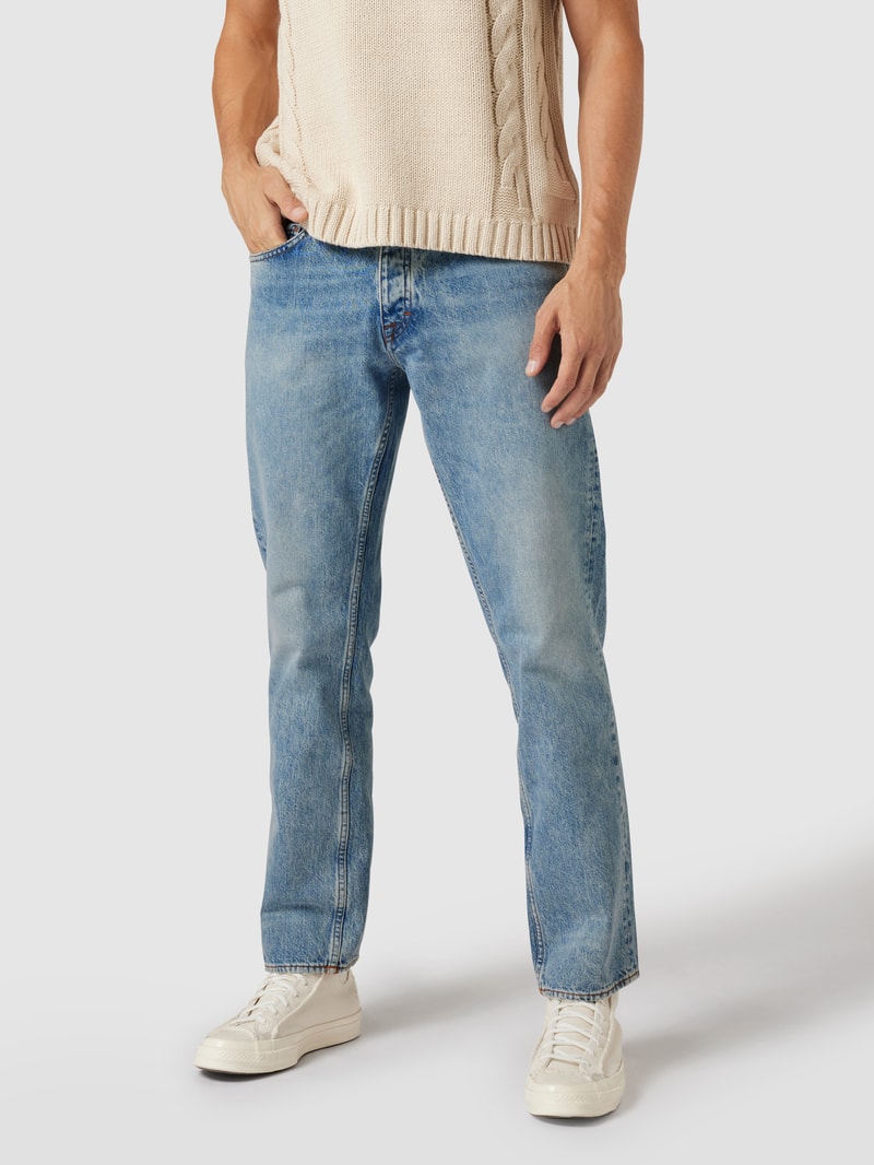 Straight Fit Jeans aus Bio-Baumwolle in hellblau