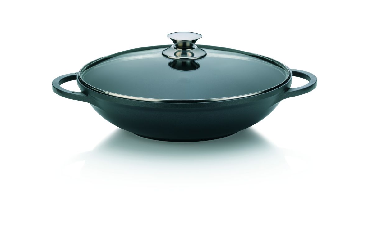 kela Wok schwarz Kerros Aluguss