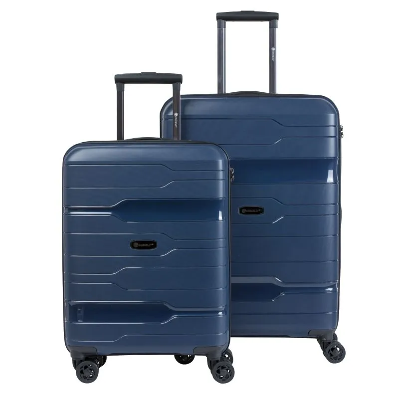 Check.IN 3-tlg. Kofferset MEMPHIS mit 4 Rollen - blau