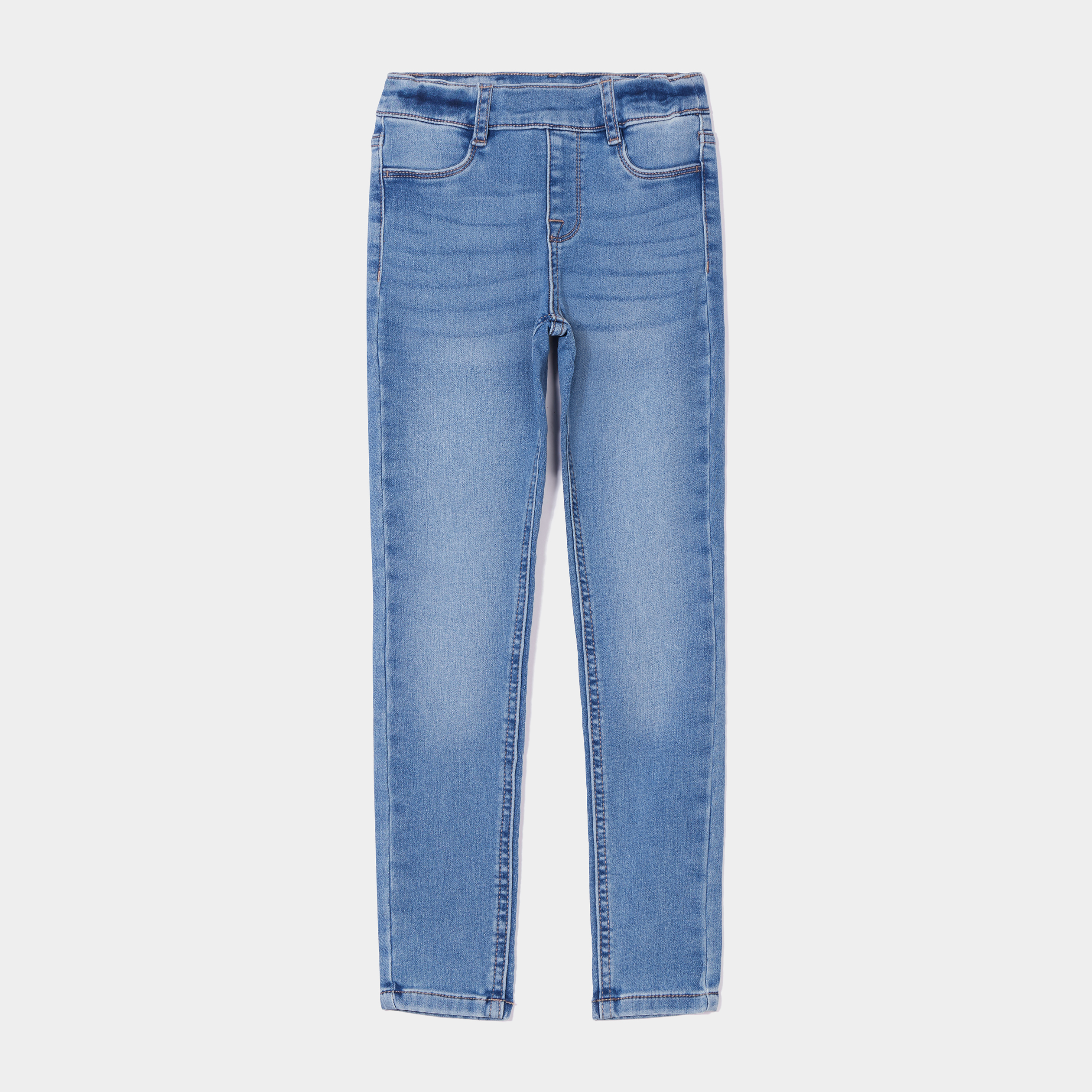 Jegging taille élastiquée denim stone fille | La Halle