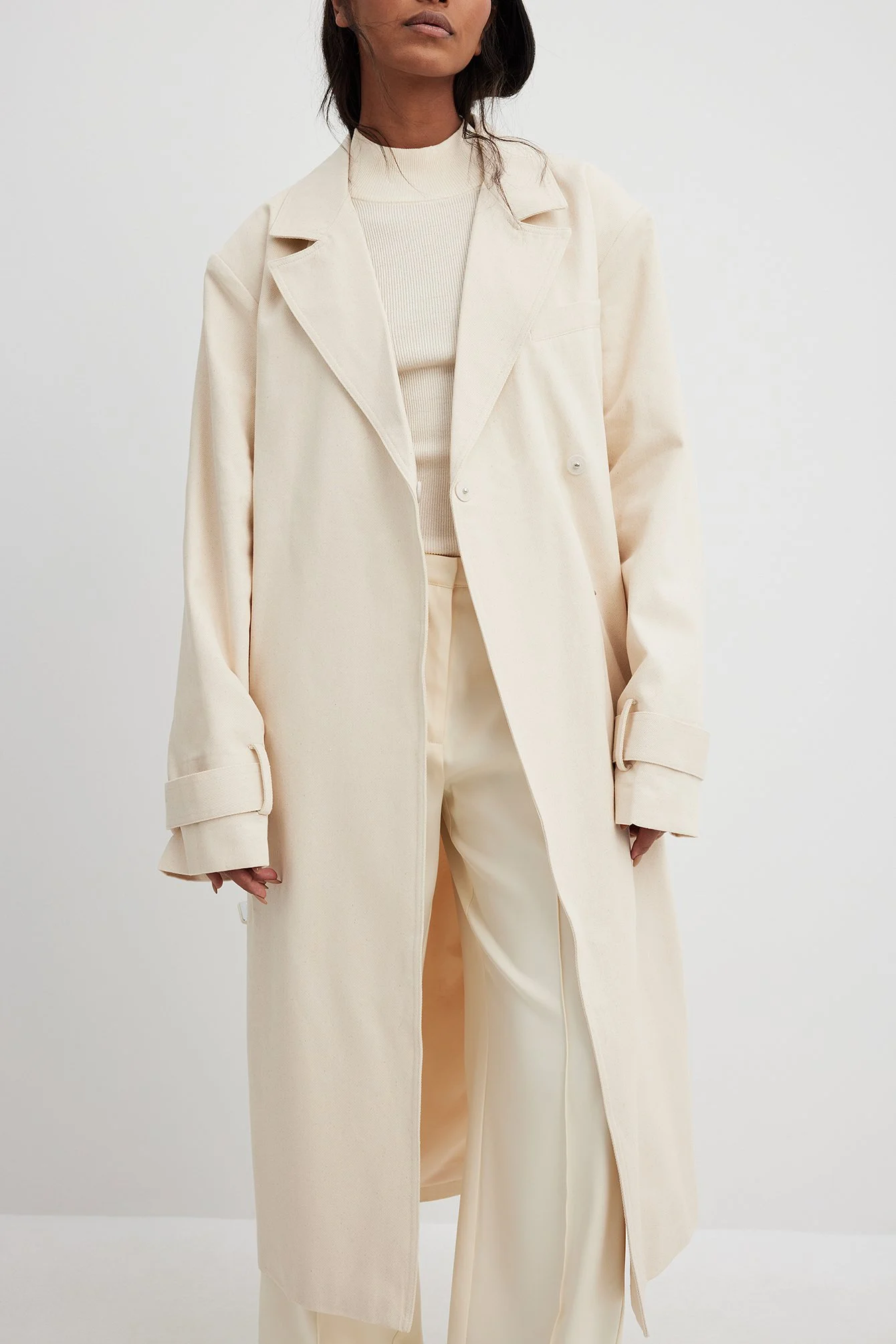Trenchcoat aus schwerer Baumwolle