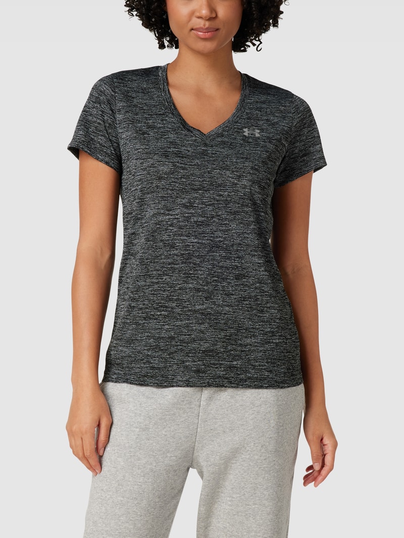 T-Shirt mit Allover-Muster in schwarz