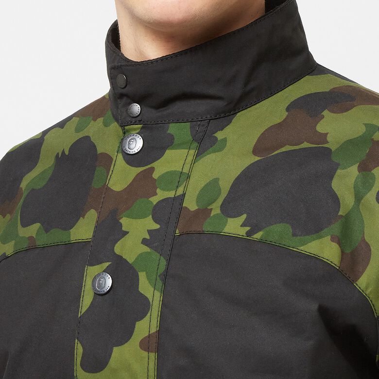 A Bathing Ape x Barbour 1st Camo International Rain Jacket green