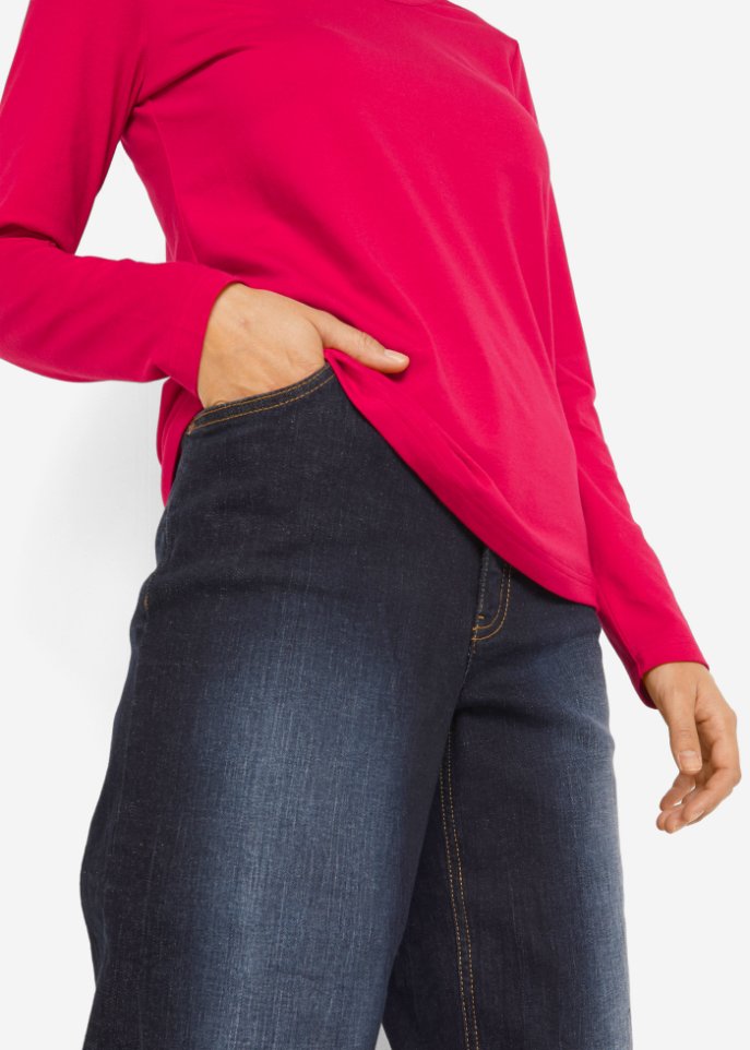 Langarmshirt mit Rundhalsausschnitt (2er Pack)