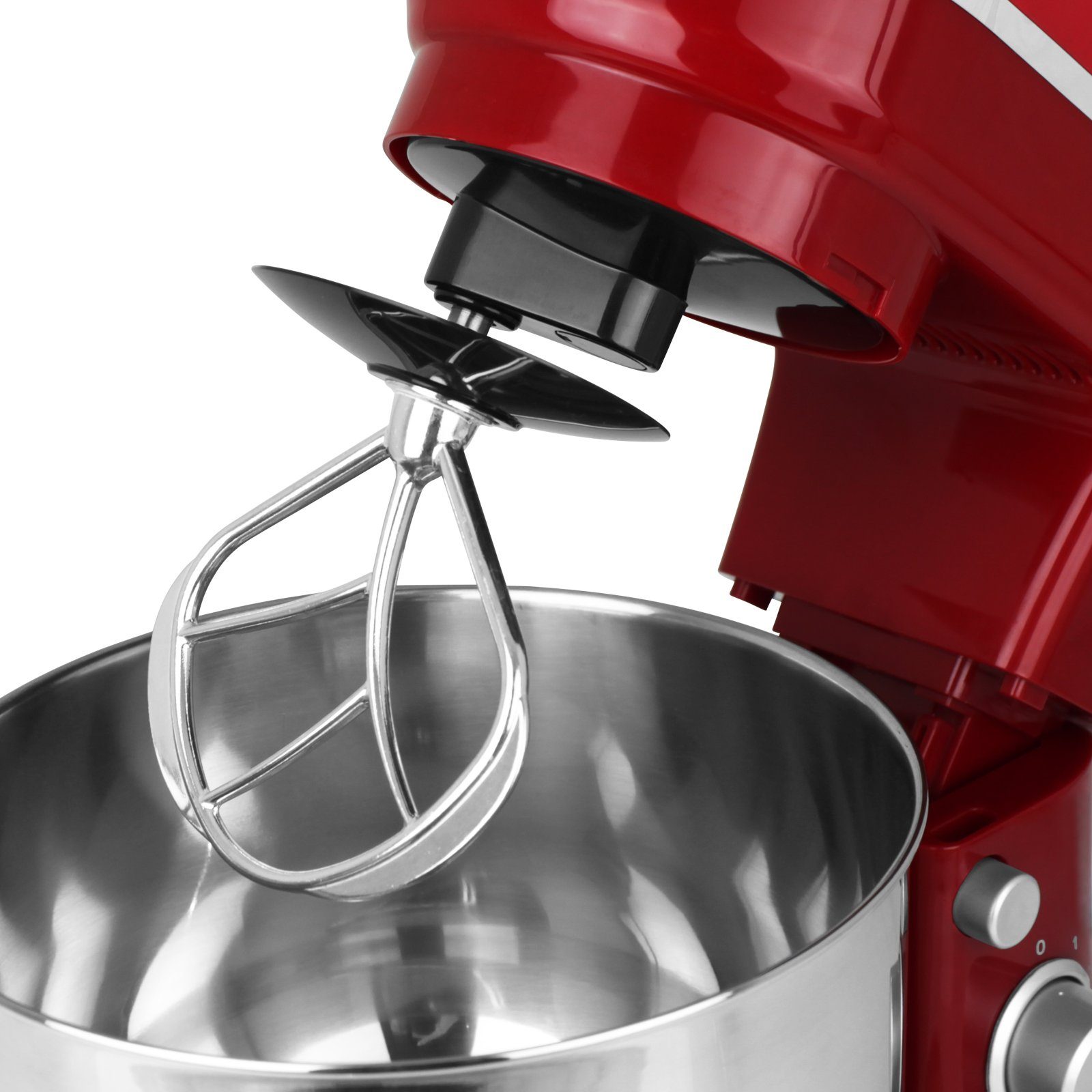 Hatex Küchenmaschine 1200W mit Farbwahl, 1200,00 W, Teigkneter Standmixer Mixer Rührfunktion Rühraufsatz