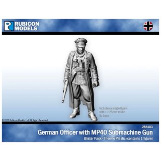 German Officer with MP40 SMG