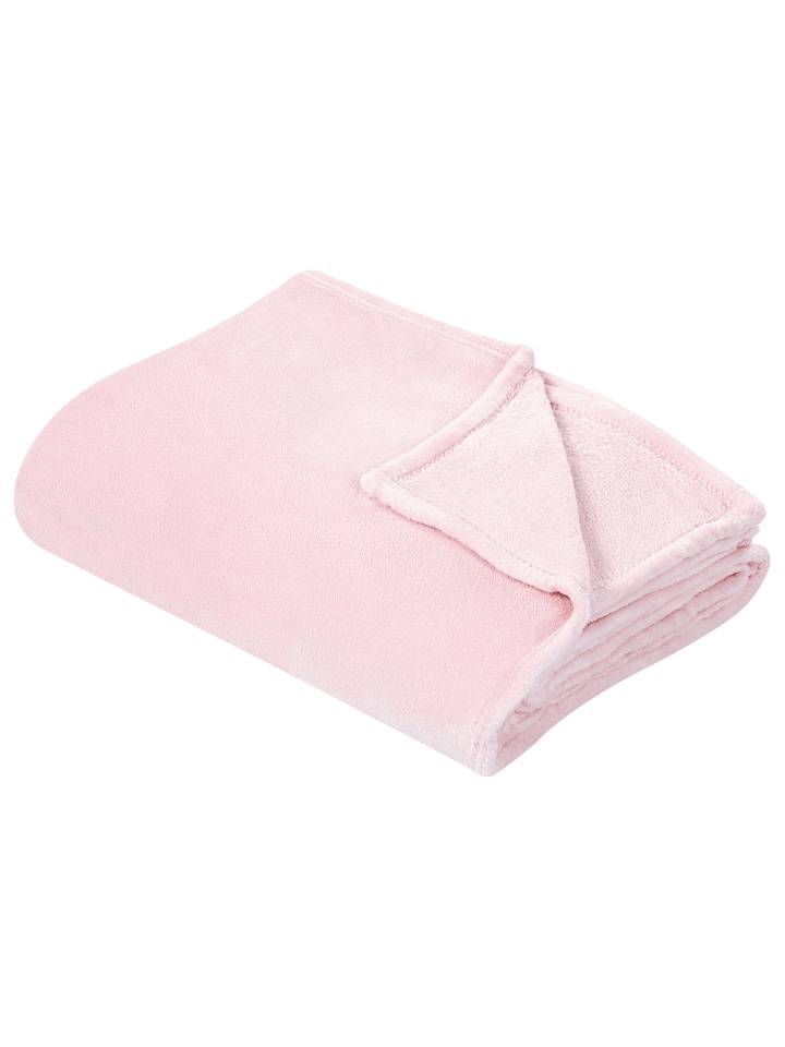 Beliani Kuscheldecke BAYBURT in Rosa - (W) 150 x (H) 1 x (L) 200 cm günstig kaufen onesize