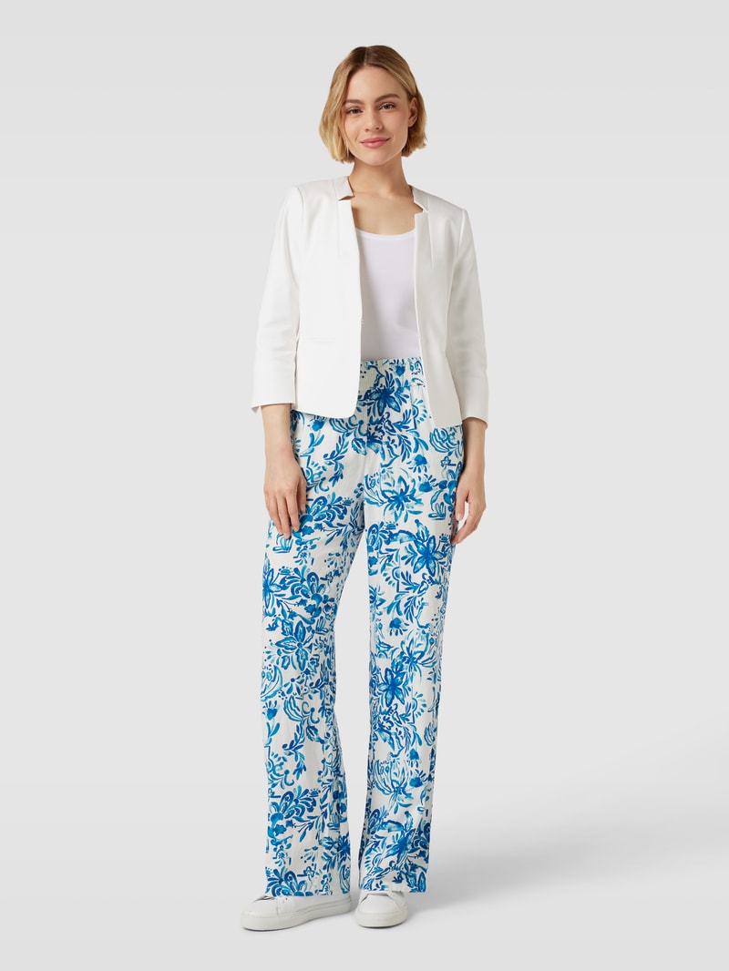 Blazer mit Eingrifftaschen in weiß
