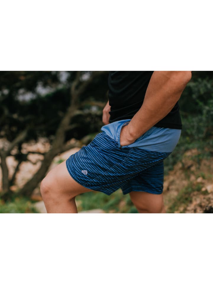 GUGGEN MOUNTAIN Badehose für Herren in blau in blau günstig kaufen