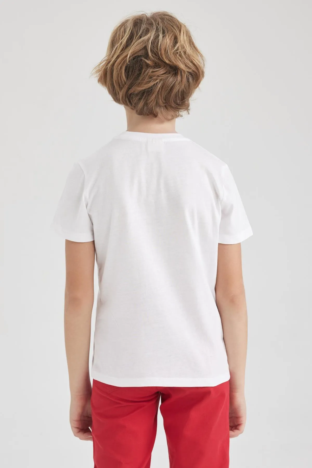 DeFacto  Jungen T-Shirt mit Atatürk-Aufdruck, kurzärmelig, weiß, Z5403a623sm
