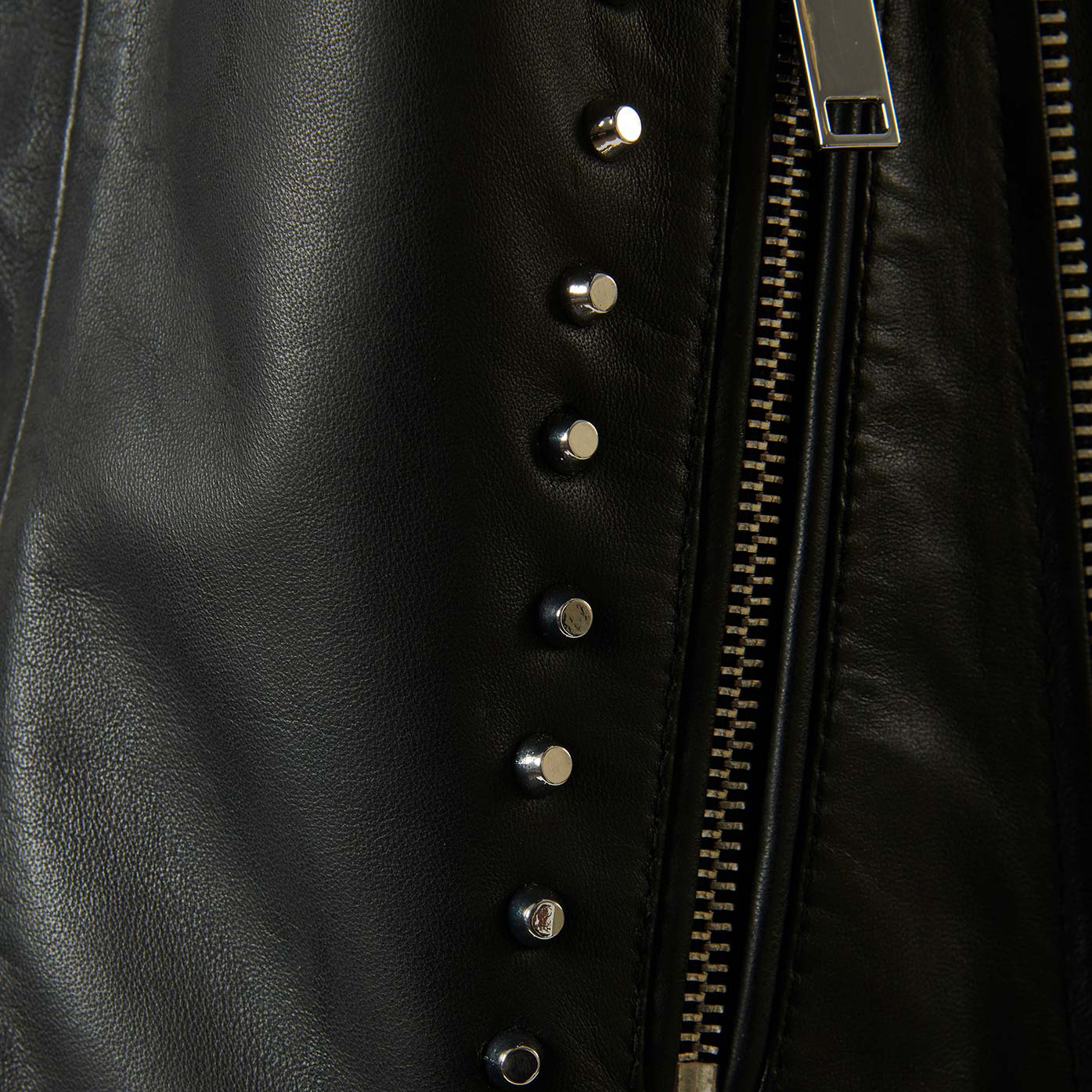 SARY   Veste en cuir noir Femme