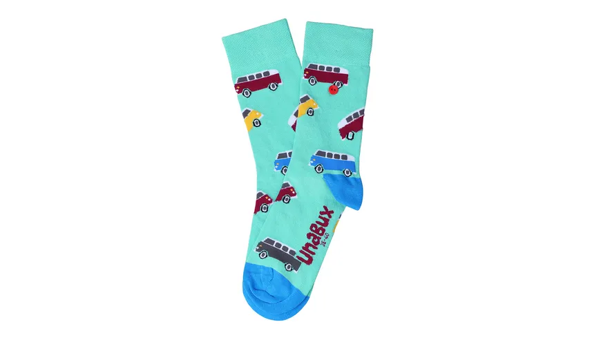 Unabux Unisex Socken Bully Bus türkis