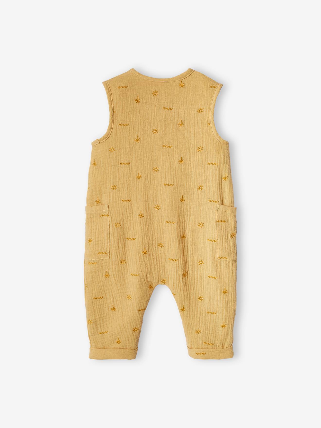 Vertbaudet Baby Overall, Musselin - hellgelb