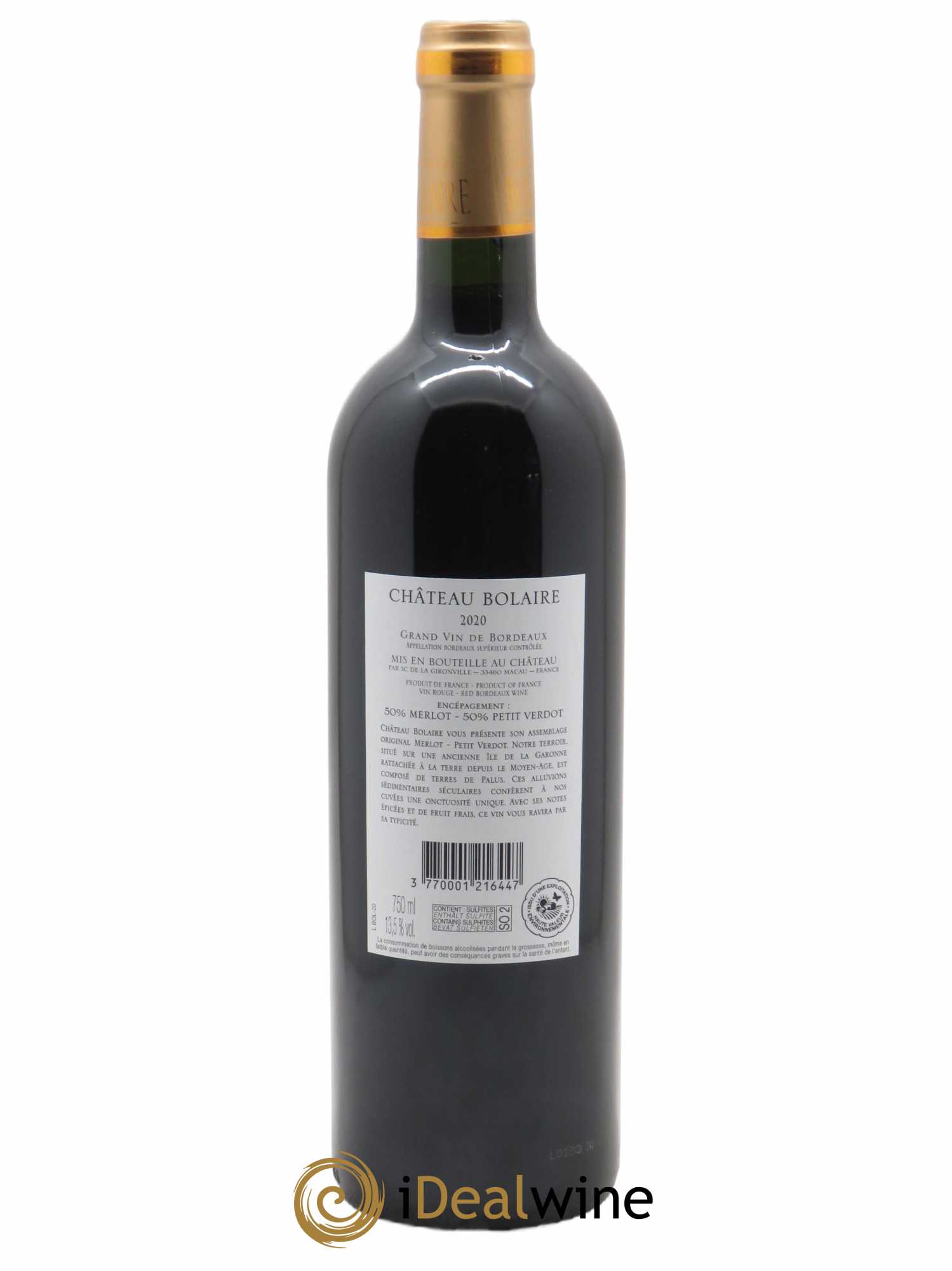 Bolaire  2020 - Lot de 1 Bouteille