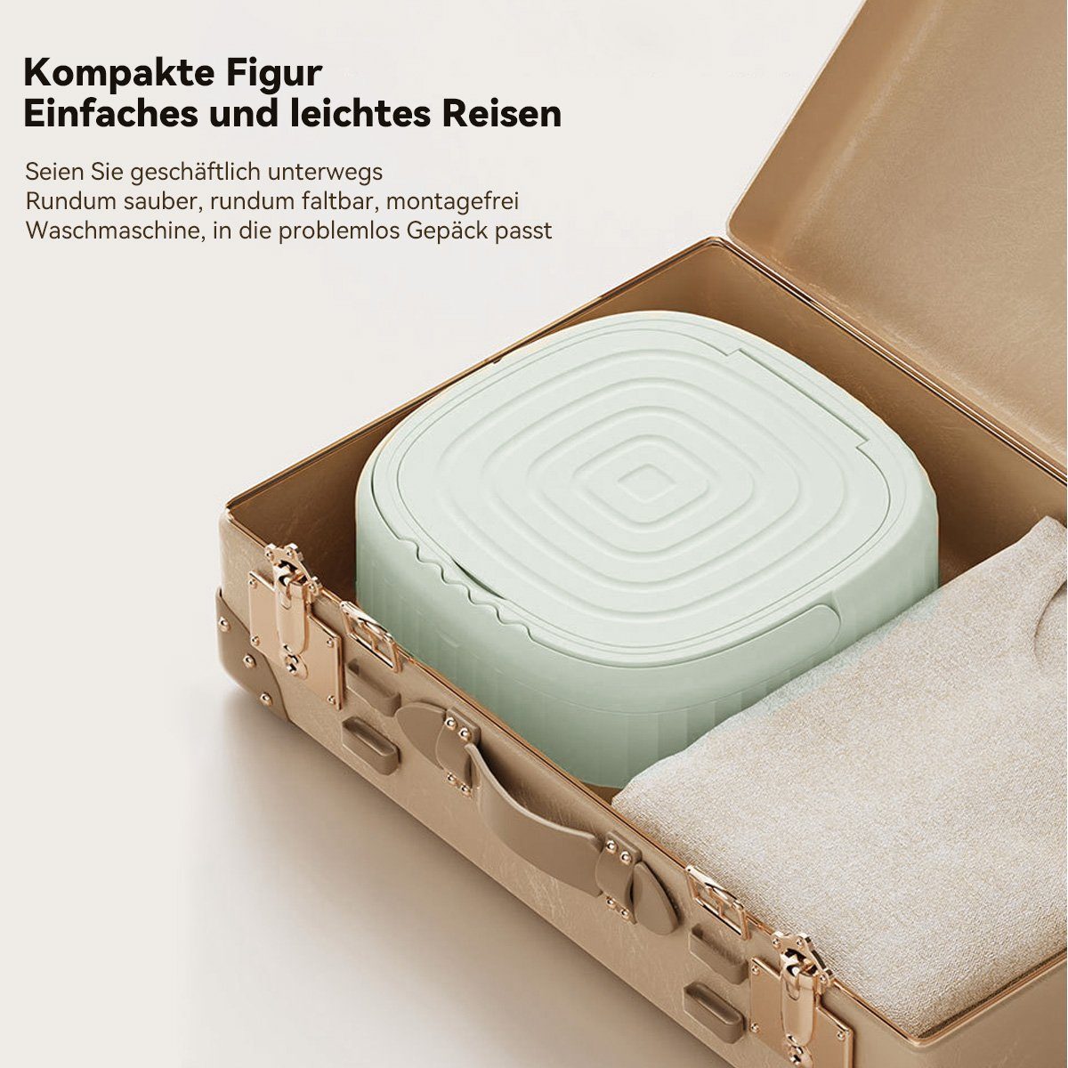 Hikeren Wäscheschleuder Mini Waschmaschine Faltbar,6L Wäschewanne,Für Babykleidung,Unterwäsche
