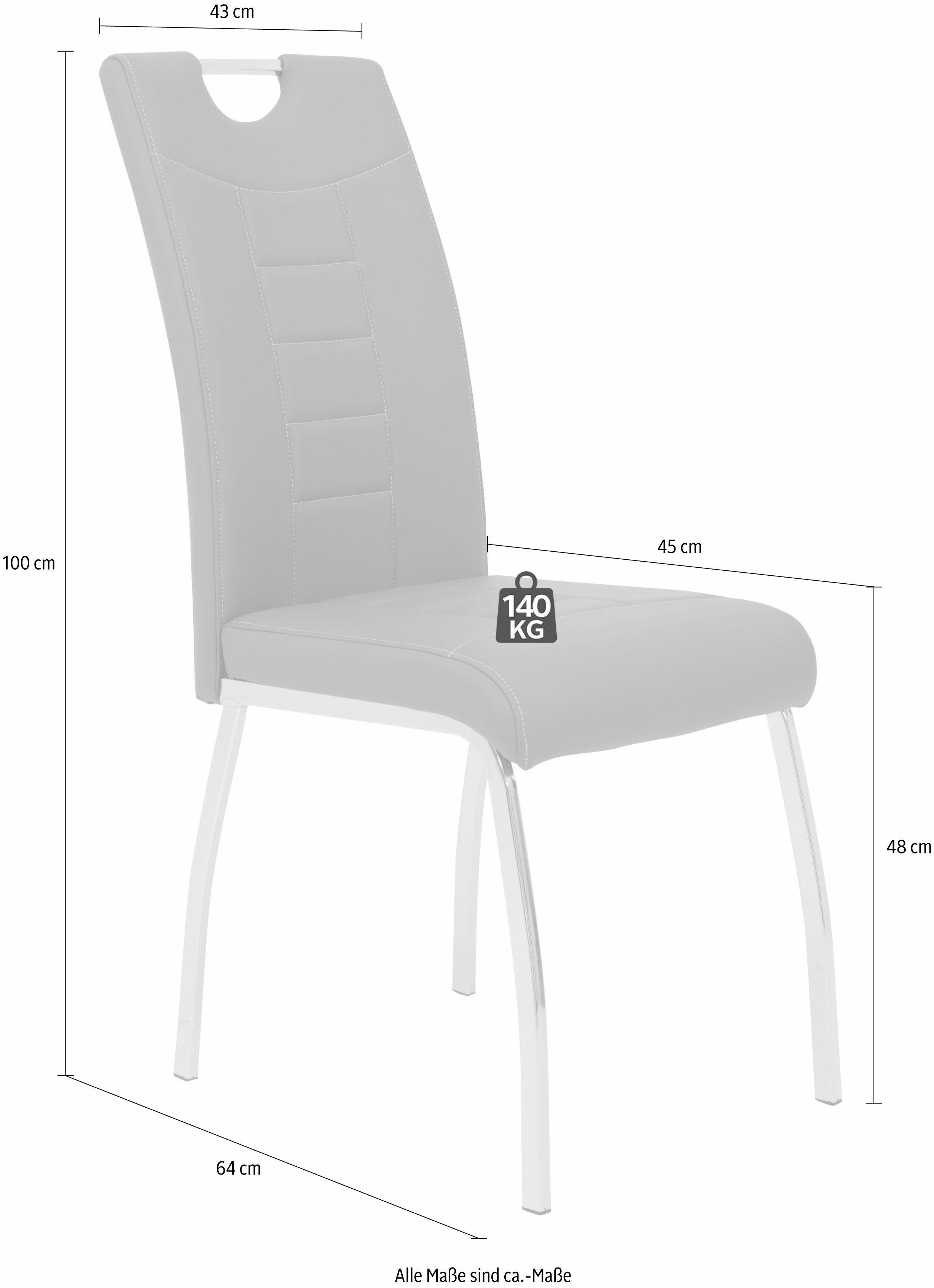 HELA 4-Fußstuhl Andrea (Set, 2 St), 2 oder 4 Stück