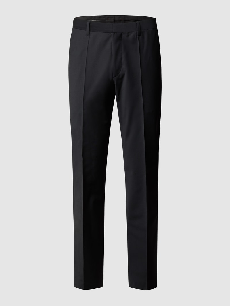 Anzughose mit Stretch-Anteil in schwarz