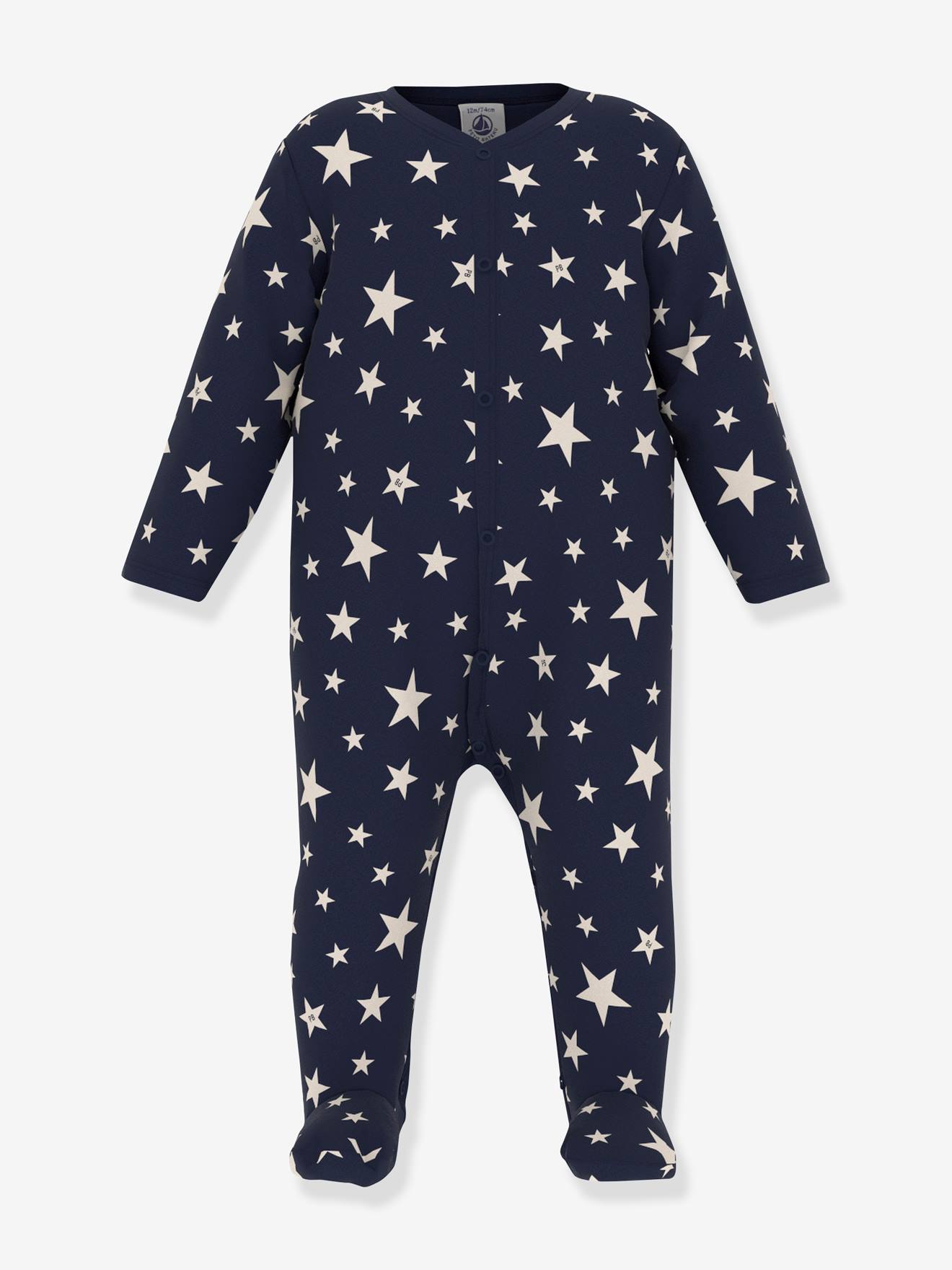 Petit Bateau Baby Sweat-Strampler PETIT BATEAU - blau