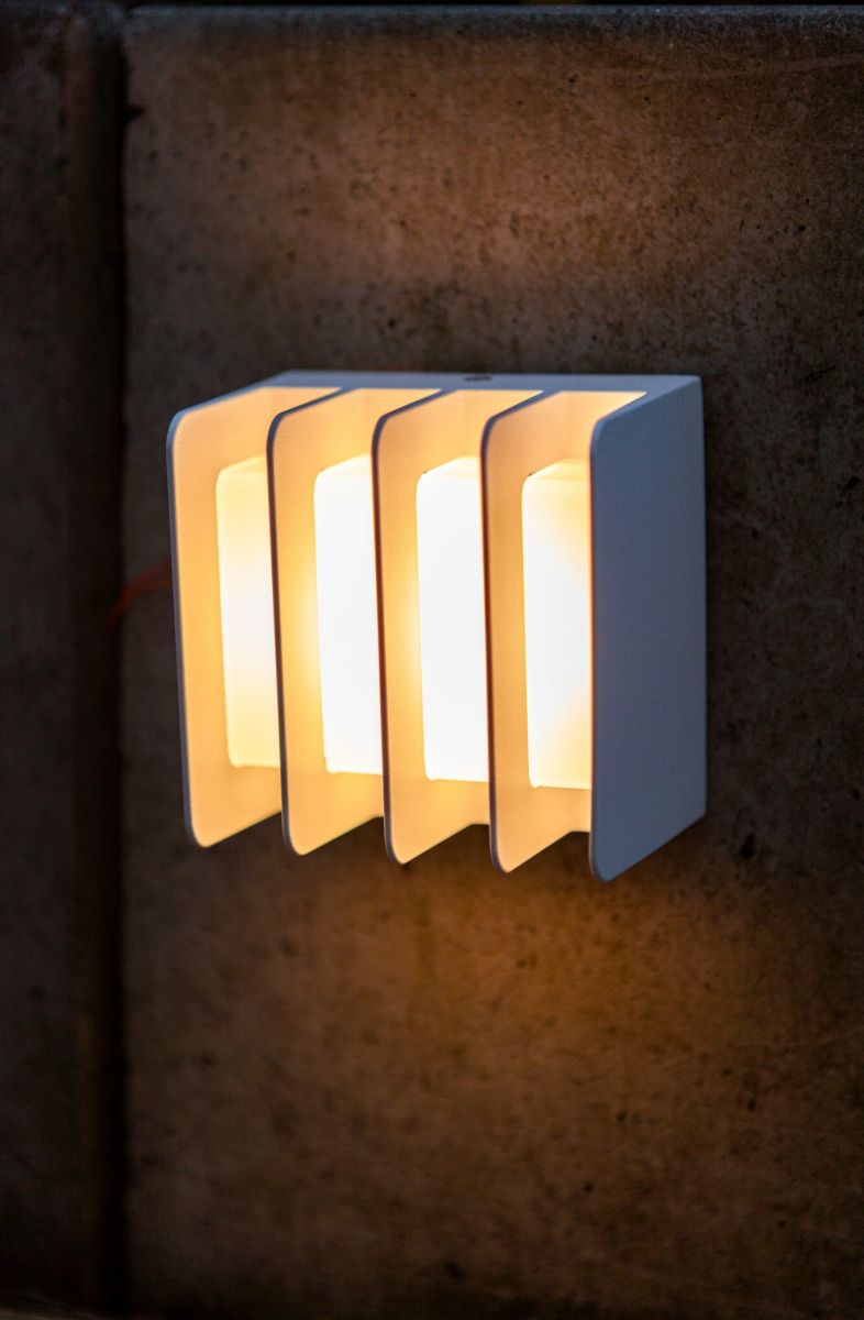 LED Außenwandleuchte Gridy