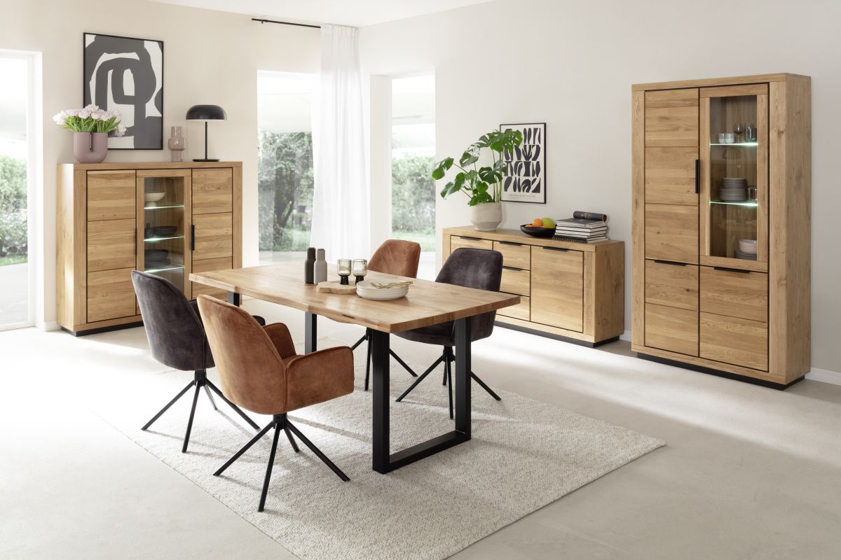 MCA Highboard Greno Wildeiche 153 x 142 cm