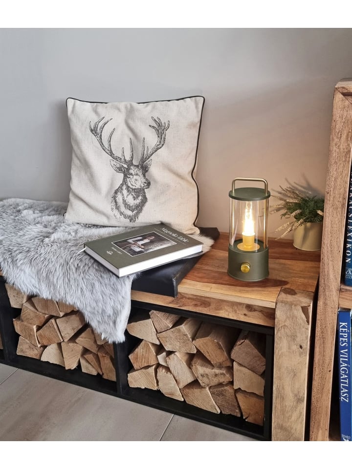 Coen Bakker LED Laterne Lampe dimmbar Warmweiß IP44 Innen & Außen 25x11cm in Taupe günstig kaufen onesize