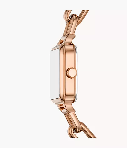 Fossil Outlet Uhr Colleen 3-Zeiger-Werk Edelstahl roségoldfarben
