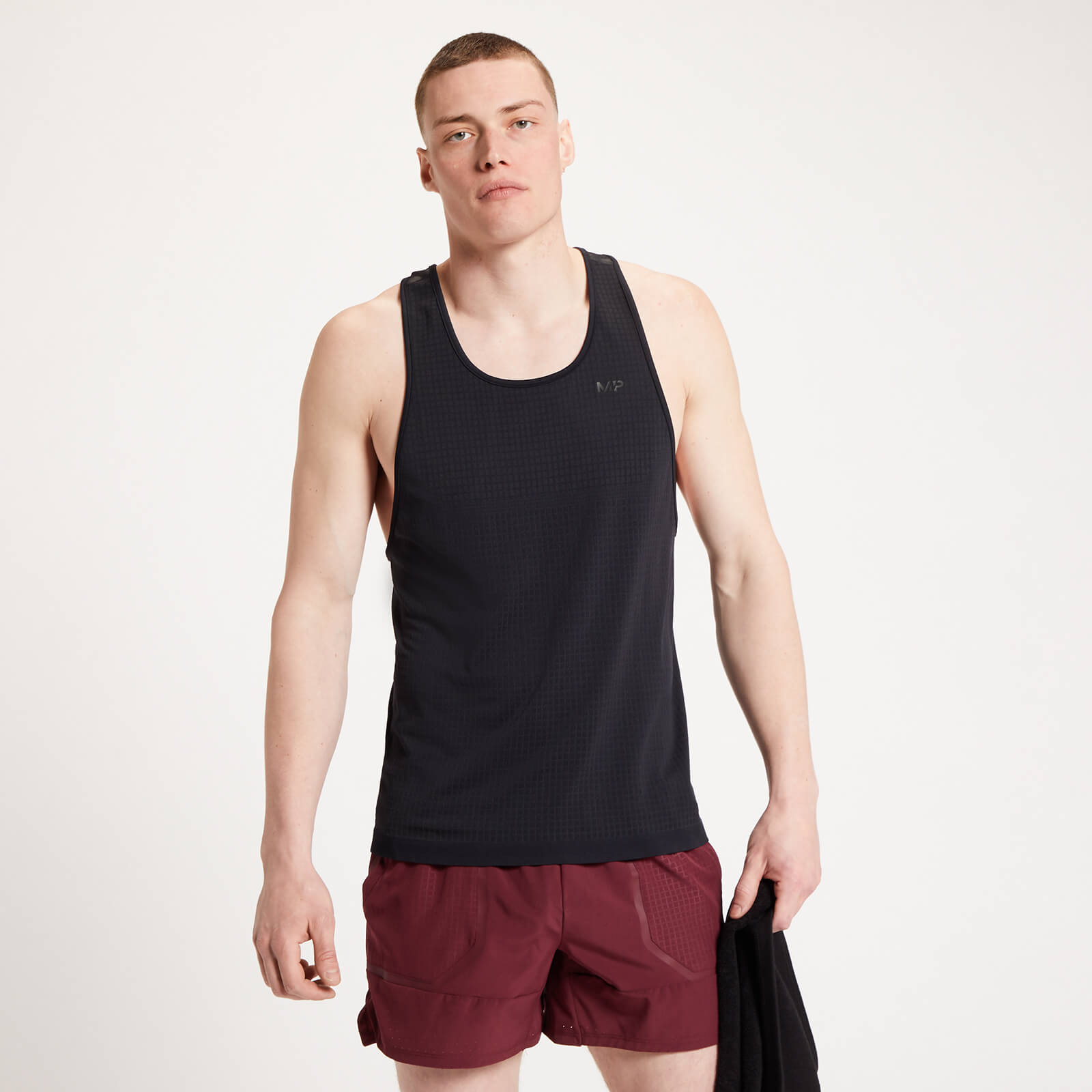 Débardeur sans coutures MP Tempo Ultra pour hommes – Noir