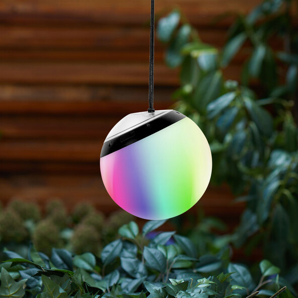 Smarte LED-Outdoor-Hängekugel Pendula Solar
