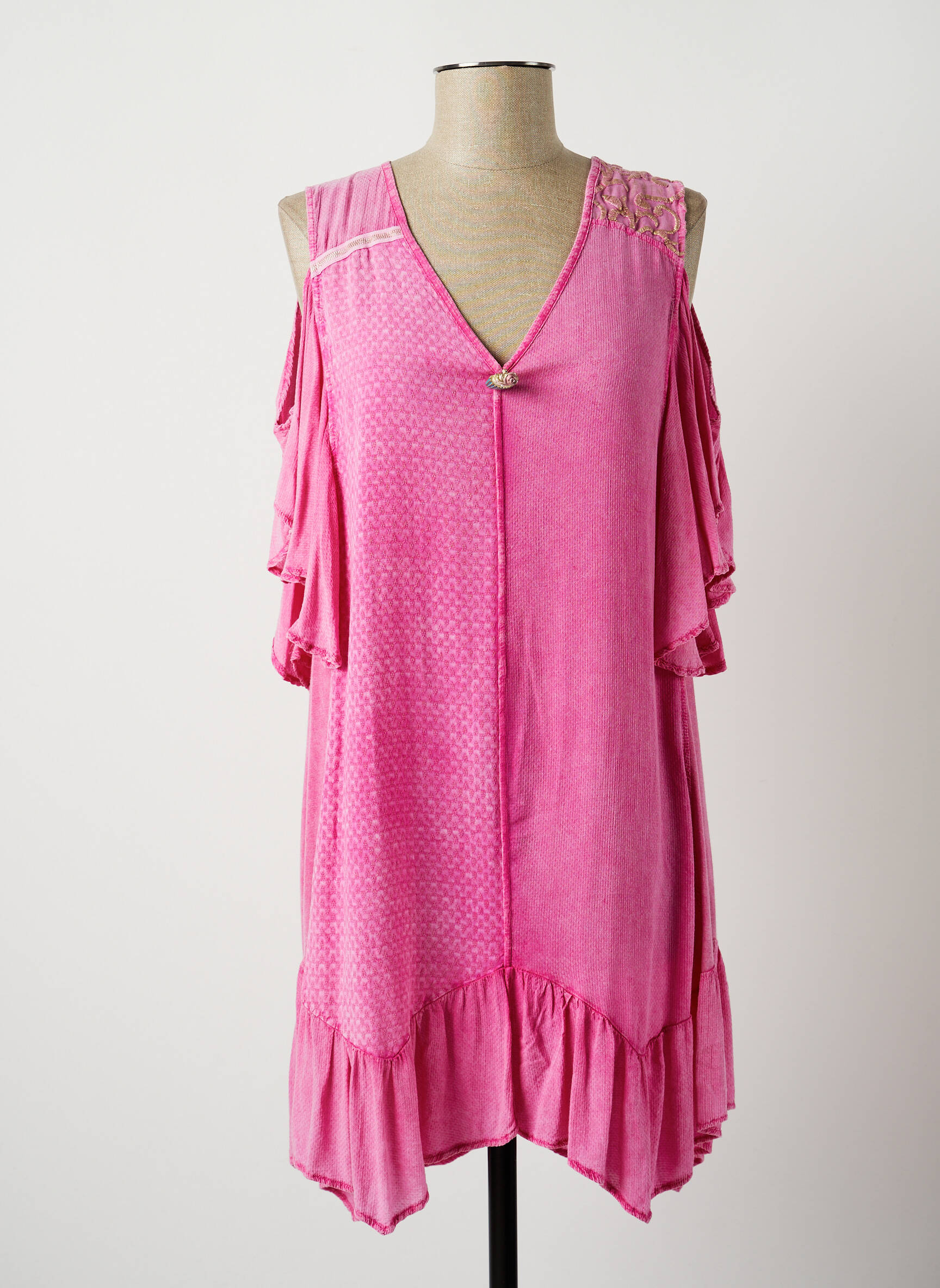 Elisa Cavaletti Tuniquemanchecourte Femme couleur rose