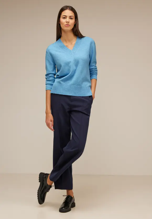 Street One Pullover mit V-Ausschnitt