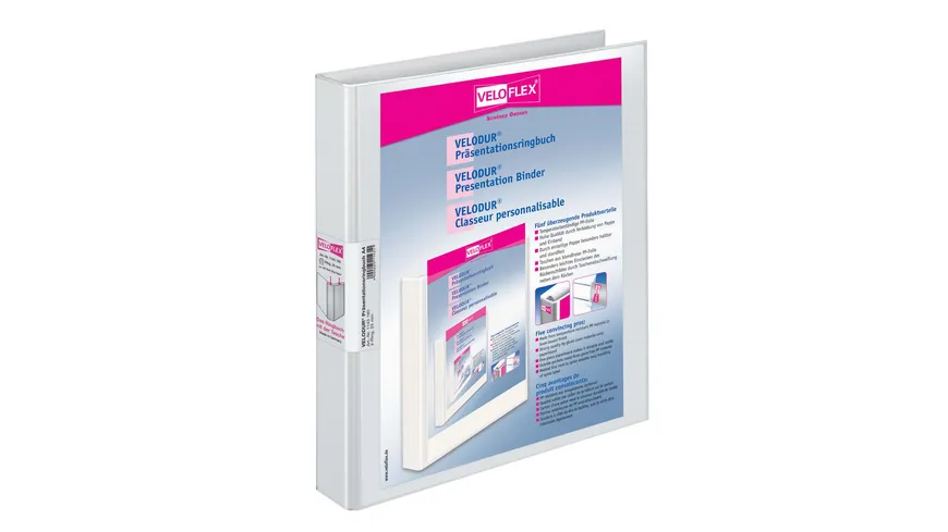 VELOFLEX Präsentationsringbuch VELODUR® weiss