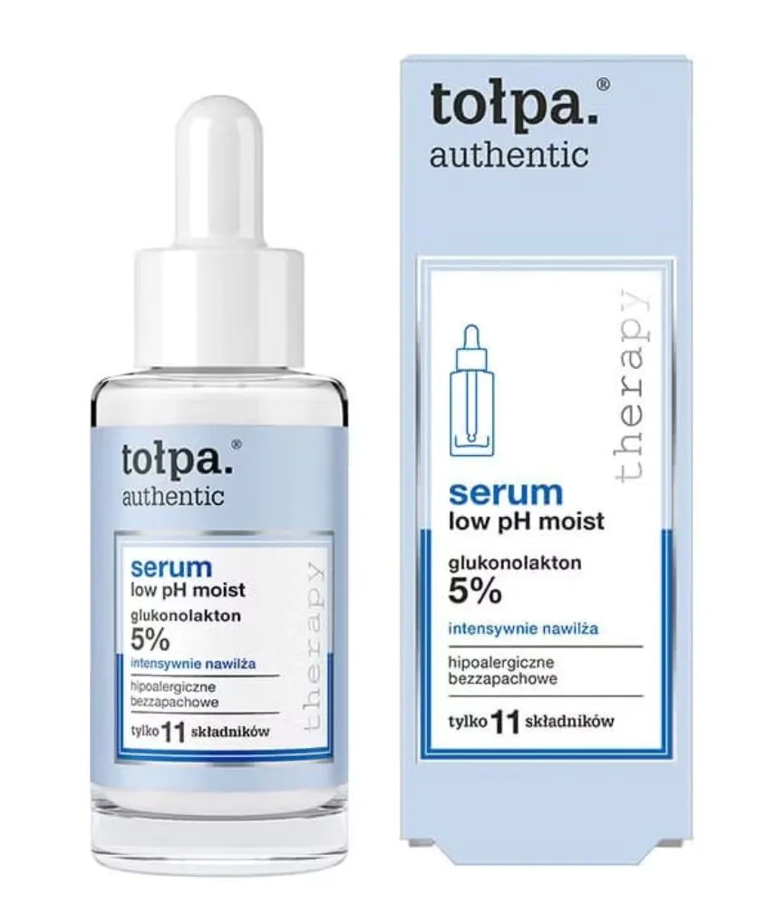 „Tołpa Authentic Low pH Moist“ intensyviai drėkinamasis veido serumas