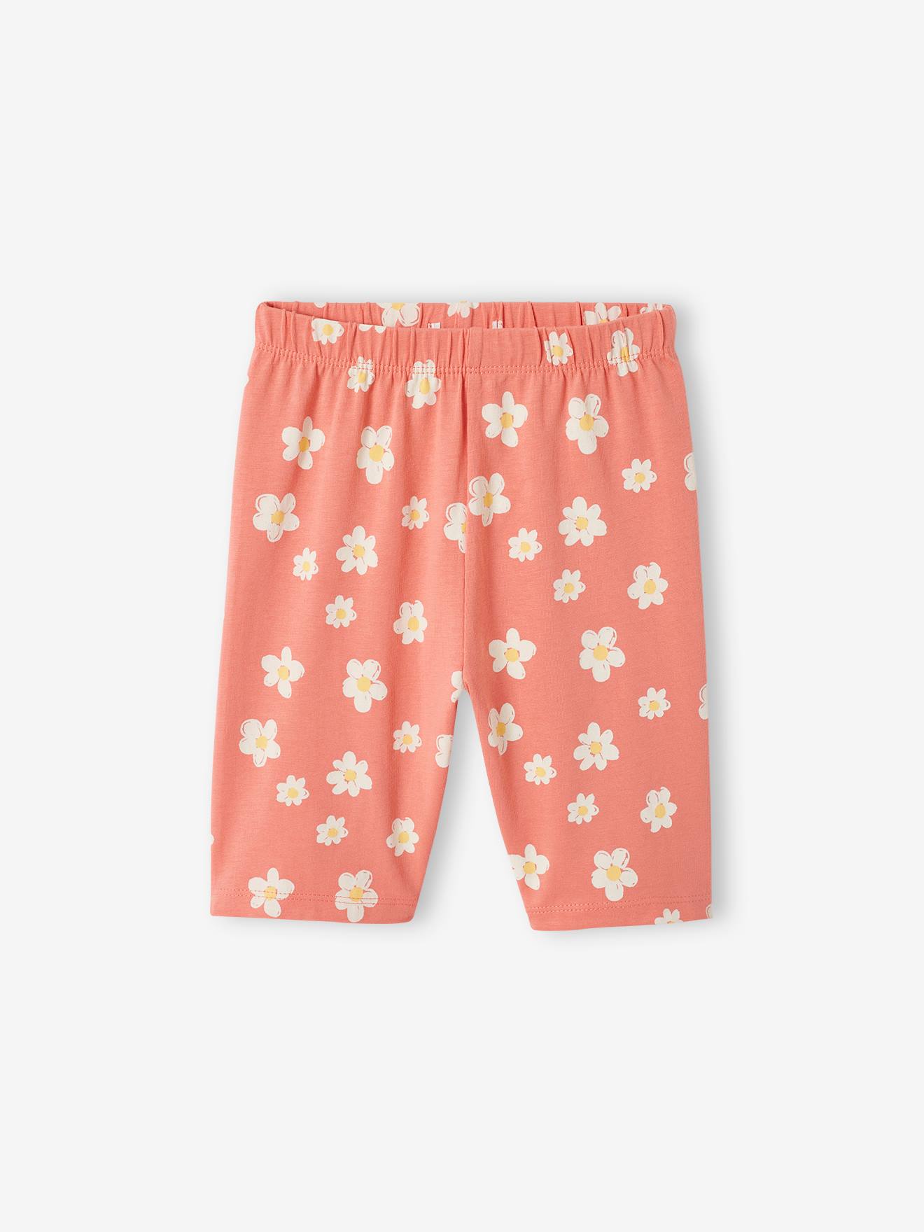 Vertbaudet Mädchen-Set: T-Shirt & Radlerhose Oeko-Tex - smaragdgrün