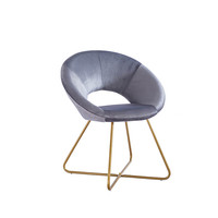 Home Deluxe Samtstuhl SELESA Grau