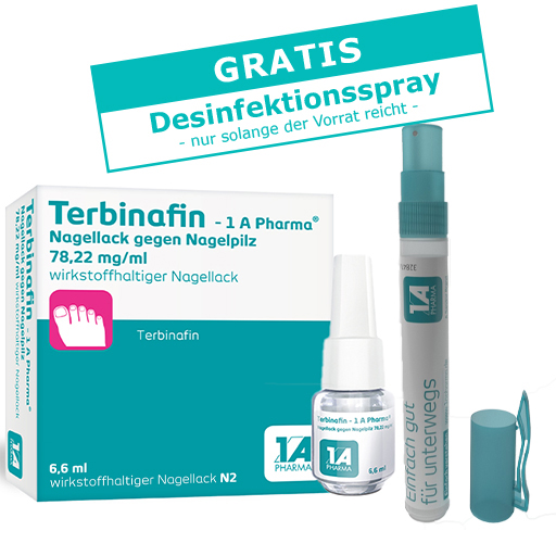 TERBINAFIN-1A Pharma Nagell.g.Nagelpilz 78,22mg/ml  6.6 ml  Wirkstoffhaltiger Nagellack