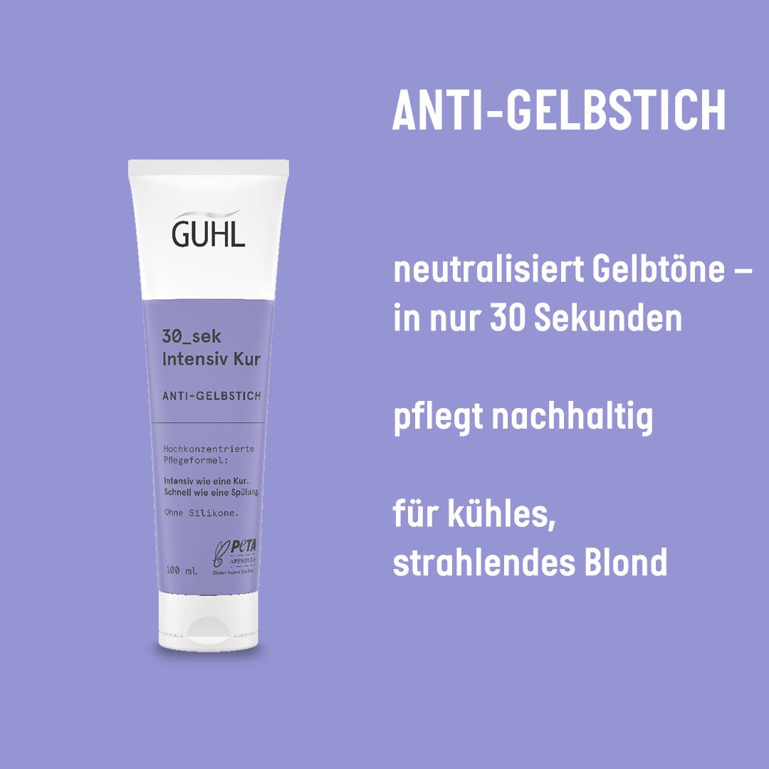 Guhl 30_sek Intensiv Kur Anti-Gelbstich 100 ml