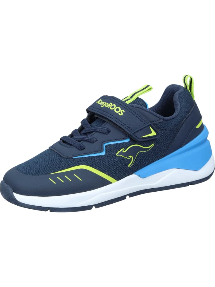 Kangaroos Schnürschuhe in dk navy/lime günstig kaufen