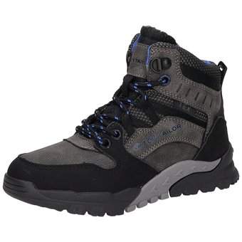 Tom Tailor Schnür Boots in schwarz