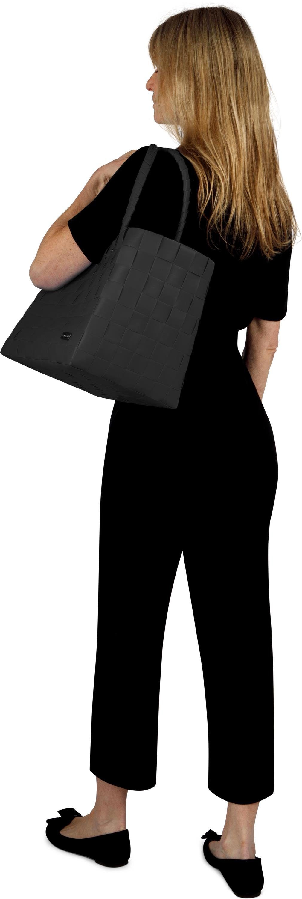 normani Einkaufskorb Einkaufskorb Einkaufstasche aus Kunststoff, 20 l, Flechtkorb aus pflegeleichtem Material