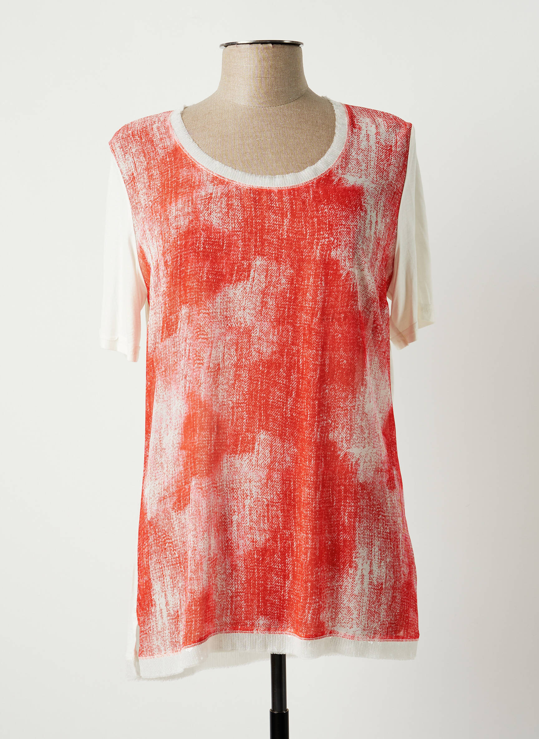Eva Kayan Tuniquemanchecourte Femme couleur orange