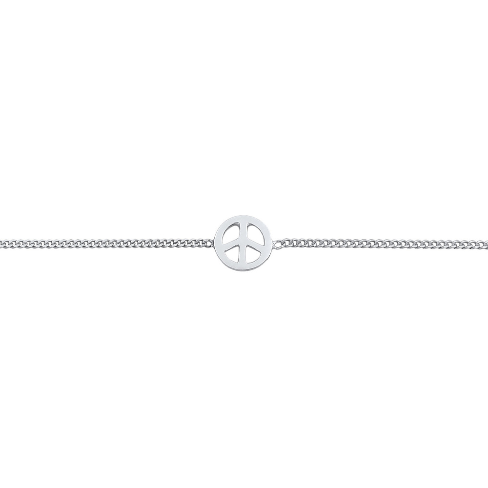 Elli Elli Collier Femmes Choker Paix Symbol Basique en argent sterling 925 collier