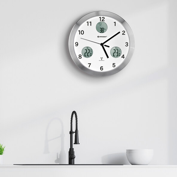 Funk-Wanduhr MyTime io, weiß