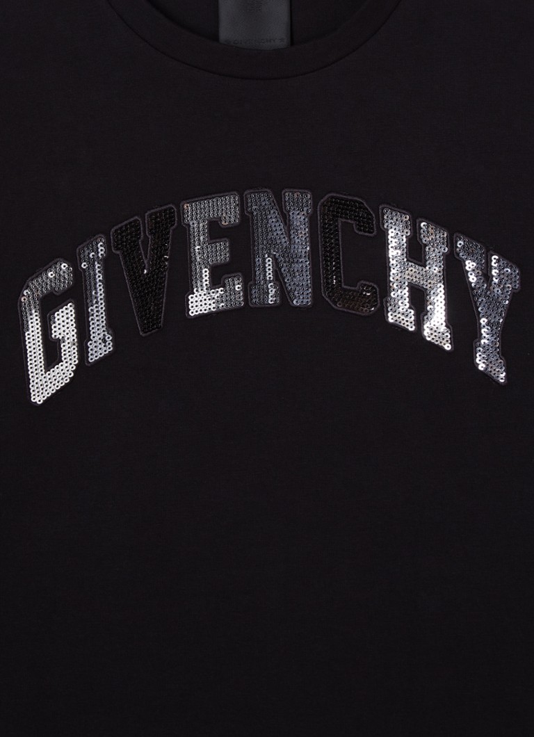 Givenchy long-sleeved shirt with sequin logo print