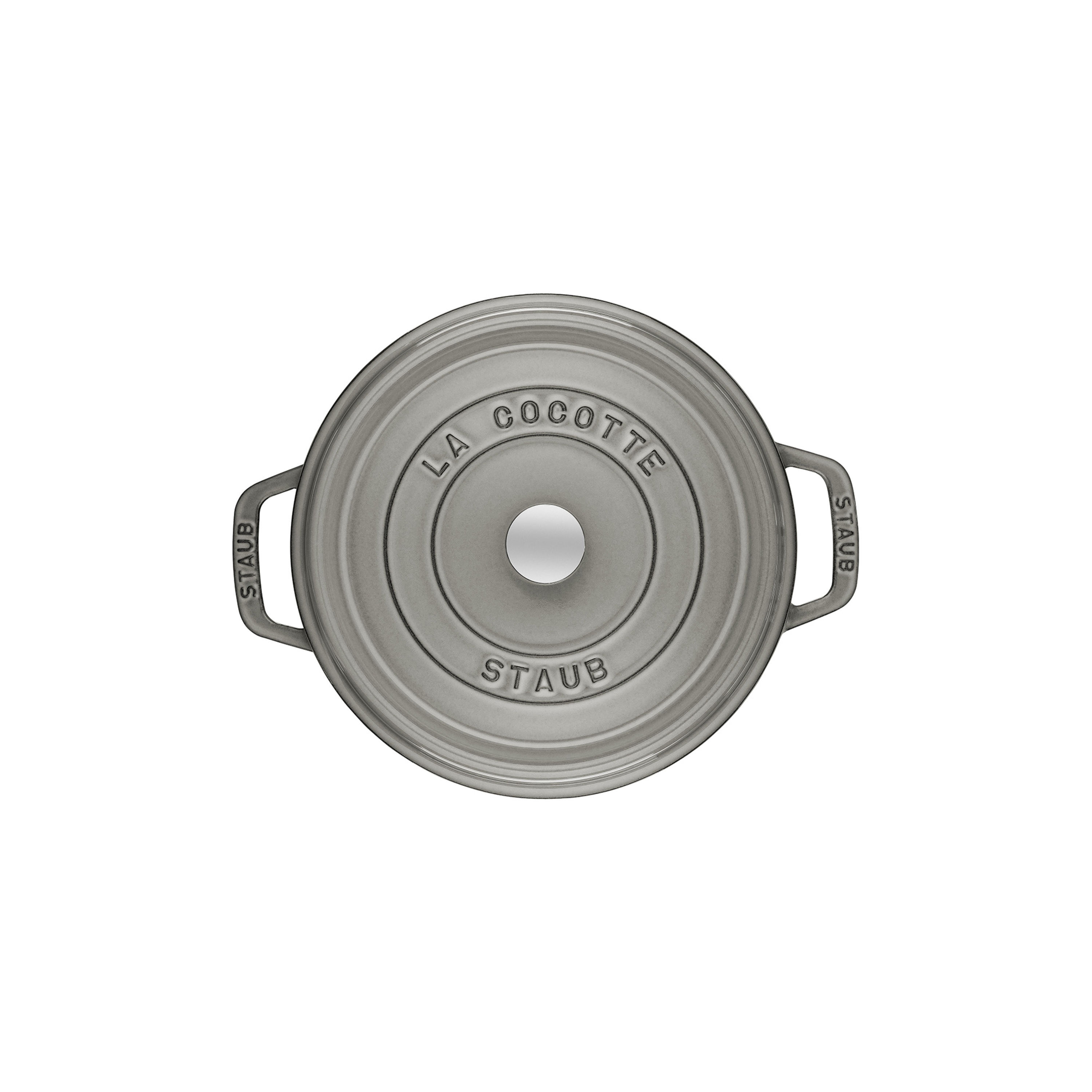 Cocotte 14 cm, rund, Graphit-Grau, Gusseisen