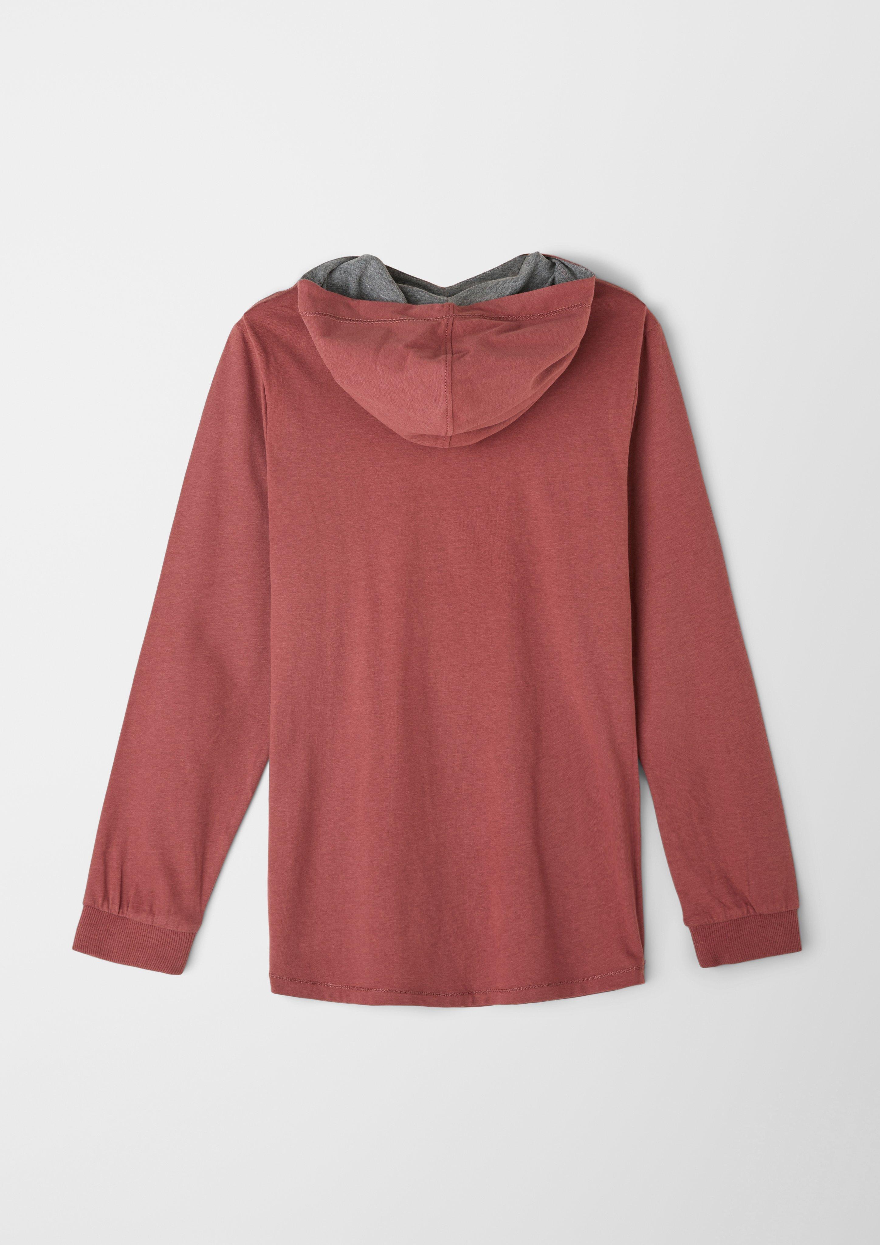 Longsleeve mit Kapuze  2118628-3854