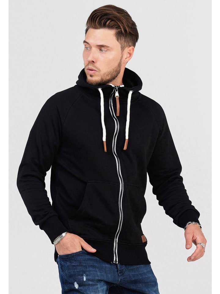 SOULSTAR Sweatjacke - MSWMODESTO Hoodie Weicher Kapuzenpullover Sweatshirt in Schwarz günstig kaufen